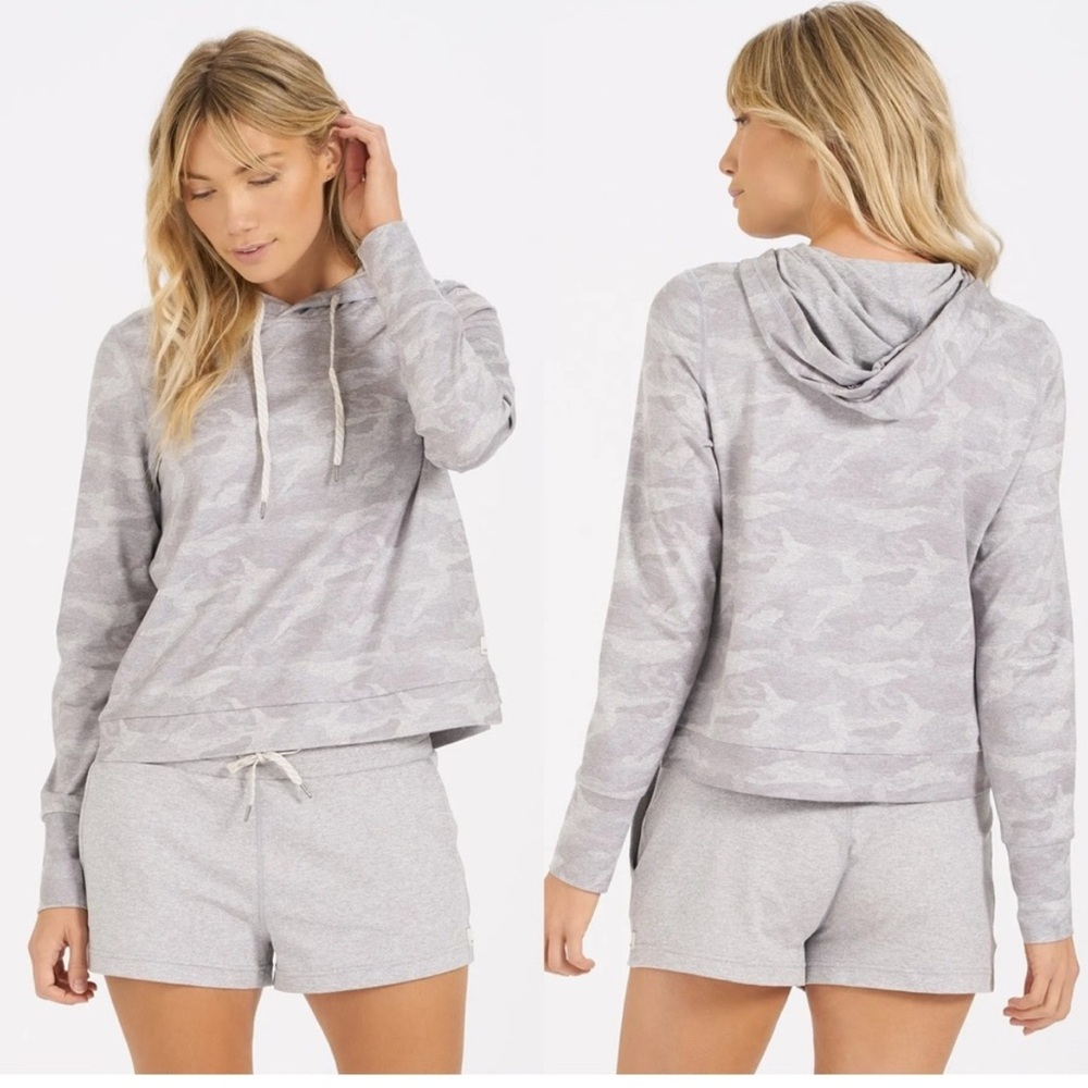 Vuori Gray Relaxed Hoodie Sweatshirt